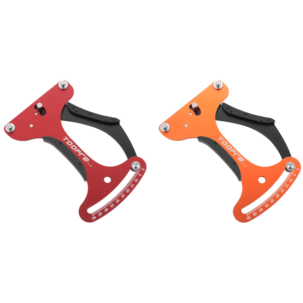 Tensímetro de radios ergonómico para bicicleta de montaña (Rojo)