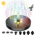thumbnail image 2 of Fuente solar 1.4W Bomba de fuente para estanque de pájaros Panel de vidrio mejorado, 2 of 5