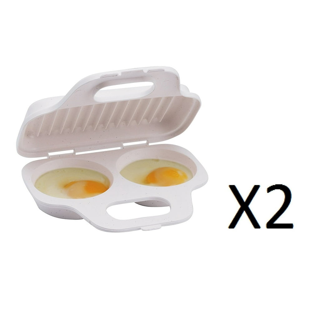 Progressive GMMC71 Microwave Two Egg Poacher(2 Pack), Poach 2 eggs at