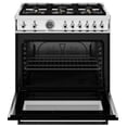 thumbnail image 4 of Bertazzoni Pro366bcfgmt Professional 36" Wide 5.9 Cu. Ft. Free Standing Gas Range -, 4 of 7