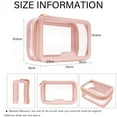 thumbnail image 2 of Clear Makeup Case Toiletry Bag Multipurpose Travel Makeup Train Case Portable Cosmetic Organizer Transparent Storage Bag White - Pink, 2 of 5