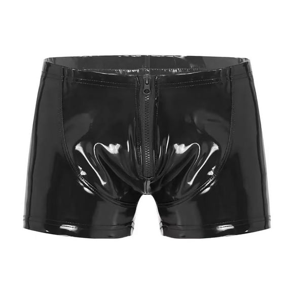 JHLZHS Red Shorts Men's Sexy Skinny Shiny Lederhosen Boxers Shorts Mtb Shorts for Men Mens Big and Tall Shorts