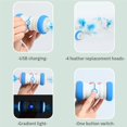 thumbnail image 4 of ruzhgo Pet Interactive Cat Toys Auto Rotating Cat Ball Toy USB Charging Cat Ball Toy with Spinning Multiple Color LED Light 2 Speed Modes Green, 4 of 5