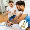 thumbnail image 4 of QualitChoice 2pieces Complete Furniture Paint Brush Set For Wood Projects Paint Brushes For Wood Flat And Round A, 4 of 6