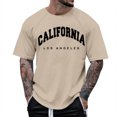 thumbnail image 1 of T-Shirt à Manches Courtes à Manches Raglan pour Hommes avec Imprimé Lettre - Design Floral, Style Décontracté, Adapté pour un Usage Quotidien, 1 of 4
