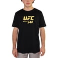 thumbnail image 1 of Camiseta con gráfico de dos peleas de título de UFC No. 248 para hombre, negro, grande, 1 of 5