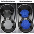 thumbnail image 3 of Non-Slip Anti Dust Mats - 2 Pack Dark Blue 2.75 Inch Diameter Universal Auto Anti Slip Silicone Cup Holder Insert Coaster, Durable, Suitable for Most Car Interior, 3 of 5