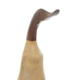thumbnail image 5 of 17", 11"H Brown Bamboo Wood Duck Sculpture, by DecMode (2 Count), 5 of 11