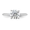 thumbnail image 3 of Sterling Silver Synthetic Cubic Zirconia (CZ) Solitaire Engagement Ring Ring, 3 of 5