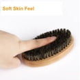 thumbnail image 3 of TSV Beard Brush and Mustache Comb Kit for Men, Boar Bristle Beard Brush, Wooden Grooming Comb, Bag Included, 3 of 8