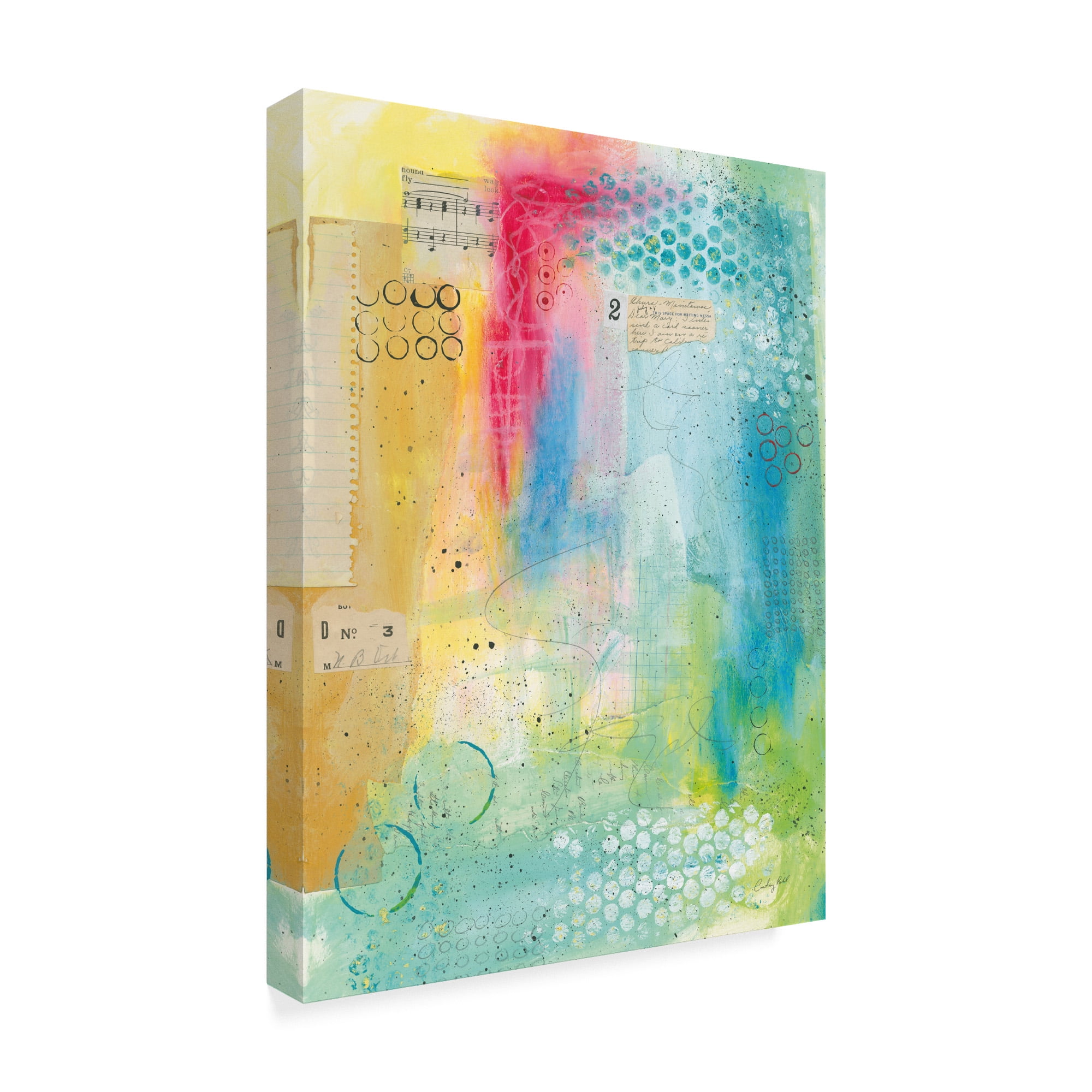 Trademark Fine Art 'Collage Paint' Canvas Art by Courtney Prahl