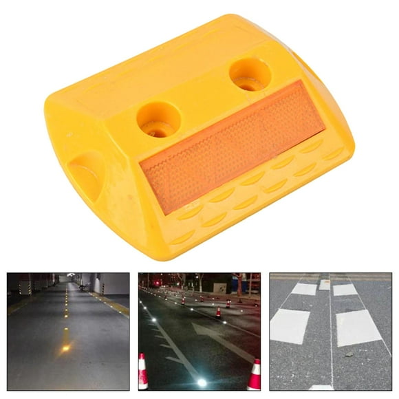 Marcador de entrada reflectante, taco de carretera, reflector de carretera estable, marcador de pavimento para calles, autopistas, carreteras, aceras