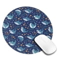 thumbnail image 2 of Disketp Cartoon Sharks2 Small Mouse Pad 7.9x7.9 Inches,Washable Round Mousepad for Office Laptop Computer,Non-Slip Rubber Base Mouse Pads for Wireless Mouse, 2 of 8