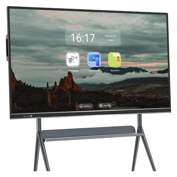 BELNET Smart Board 75" 4K UHD Dual System Conference Display, Android Windows 10 OPS Ready