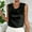 Black, variant on Women's Solid Color Round Neck Sleeveless Tank Top for Summer Casual Wear