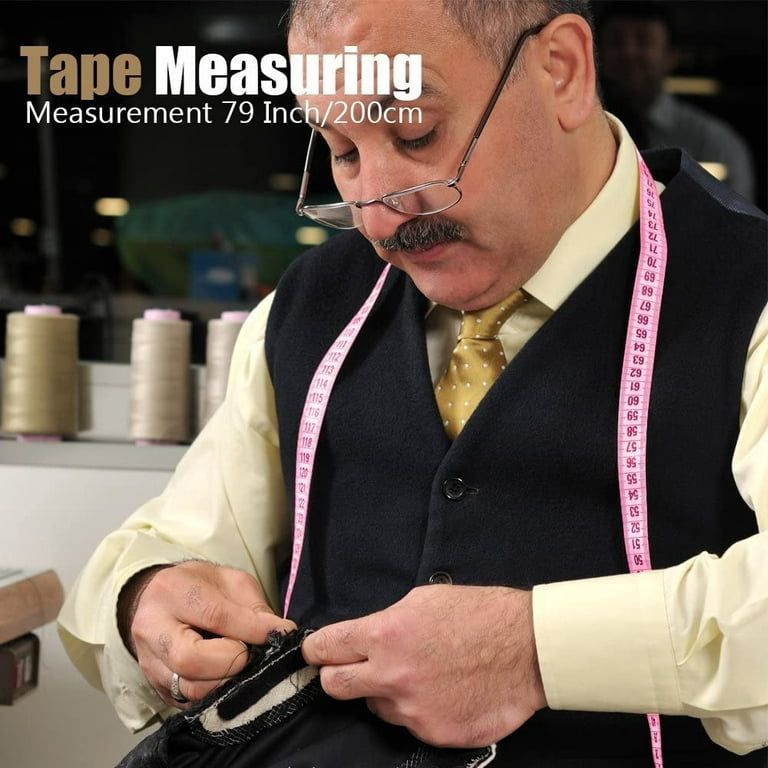2pcs Body Measuring Ruler Sewing Cloth Tailor Tape Measure Soft Flat 79 /  200cm