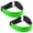 Green, variant on LAZIOEGR LED Armband USB Rechargeable Running Arm Band Night Safety Gear for Cycling and Jogging, Red 2 Pack (12.60 inches / 32.0 cm)