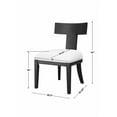 thumbnail image 6 of Uttermost Idris Modern Solid Wood and Fabric Armless Chair in Charcoal Black, 6 of 10