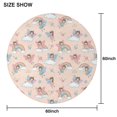 thumbnail image 6 of Light Pink Fairy Pattern Round Tablecloth 60"x60",Wrinkle Wipeable Table Cloth for Kitchen Dining Room Picnic Patio Party, 6 of 6