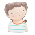 thumbnail image 1 of Cute Girl Boy Cartoon Maceta Maceta De Resina Suculenta Plantador Decoración H, 1 of 9