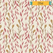 Pink floral KNIT fabric, Whispers Inbloom AGF Little Clementine knit, Sold by the Quarter Yard