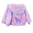 thumbnail image 3 of oqasdz Girls Jackets Spring Fall Long Sleeve Butterfly Prints Thin Fashion Coats Baby Toddler Hooded Coat Comfortable Top Jacket Outwear Size 3 Y-4 Y, 3 of 4