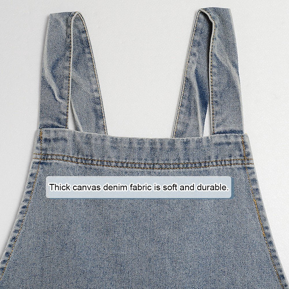 Vjnyvs Work Apron Unisex Denim Apron with Pocket Adjustable Denim Apron Multi Purpose Apron Durable Chef Apron for Cooking Baking Bbq Gardening