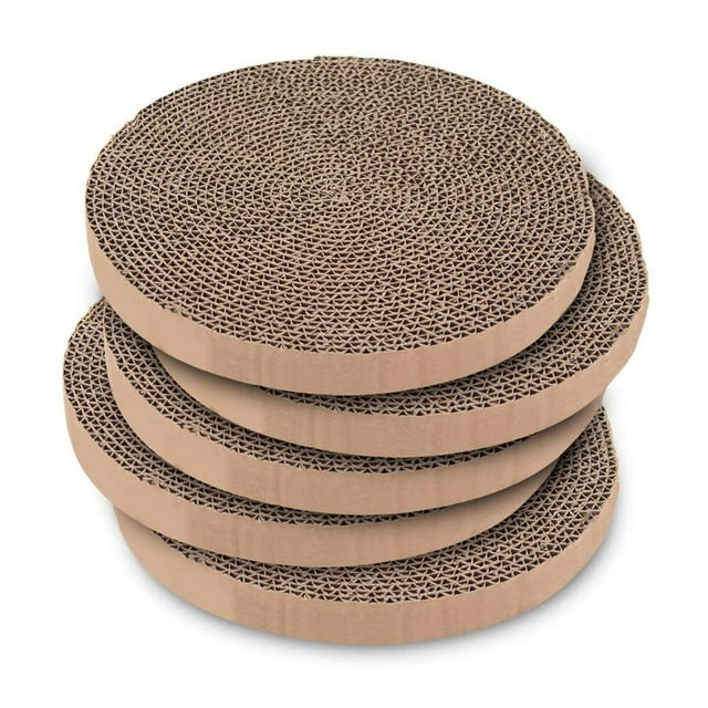 Rascador para Gatos Best Pet Supplies con Bolas giratorias interactivas de cartón Reciclado natural 5 unidades