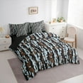 thumbnail image 3 of Castle Fairy Teens Black Blue Camo Bedding Comforter Set,Vintage King Bedding Sets, 3 of 8