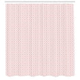 thumbnail image 3 of Ambesonne Geometric Shower Curtain, Squares Polka Dots, 69"Wx75"L, Pale Pink White, 3 of 3