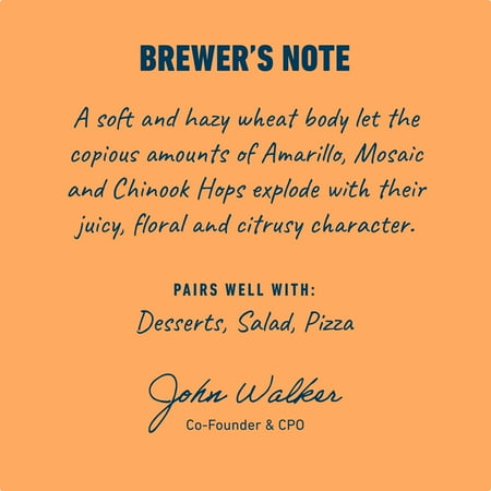 Athletic Brewing Company Free Wave Hazy Ipa, Craft Non-Alcoholic Beer, 12 fl oz Cans, 12 Pack, 0.5% ABV