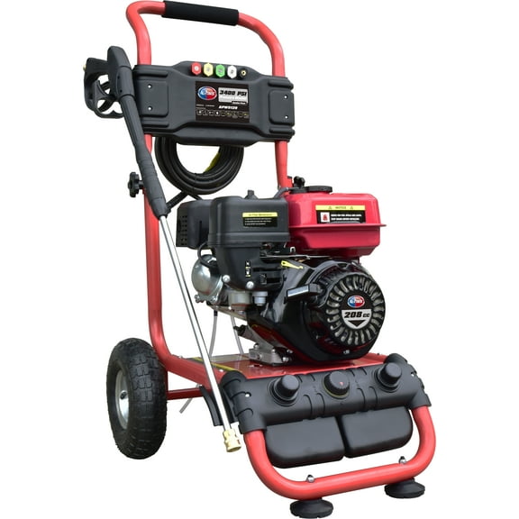 All Power 3400 PSI 2.6 GPM Gas Pressure Washer, 5 Adjustable Nozzles, 30 ft High Pressure Hose, Power Washer for Outdoor Cleaning, APW5129
