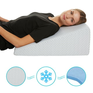 joybest Leg Elevation Pillow with Removable Cover 8 Inch Memory Foam Leg  Rest Pillow for Sleeping, Blood Circulation Wedge Pillows Relieve Leg,  Knee