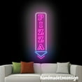 thumbnail image 3 of Handmadetneonsign Pizza Arrow Neon Sign, Pizza Store Wall Art Decor, Pizza Food Store Wall Decor 68245, 3 of 5