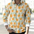thumbnail image 4 of PNTUTB Hawaiian Vacation Men's Fashion Printed Shirts Collared Long Sleeve Button Down Casual Comfortable Blouses, 4 of 6