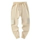 thumbnail image 1 of Pantalones largos de moda para hombre, con cordón, cintura elástica, multibolsillos, informales, largos y deportivos., 1 of 5