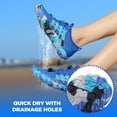 thumbnail image 4 of AUXDIQ Water Shoes Women Men Quick Dry Aqua Shoes Barefoot Beach Swim Shoes, Blue, 12 US, 4 of 6