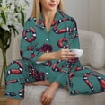thumbnail image 6 of Uemuo Snake And Rose Pattern Womens Pajama Sets,PJ Set for Women,Pajamas for Women Logo,Long Sleeve Pajama Set for Women,Soft Long Sleeve Top With Pants-Small, 6 of 9