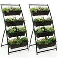 thumbnail image 1 of Costway 2PCS 5 FT 4-Tier Vertical Raised Garden Bed Elevated Planter w/4 Container Boxes, 1 of 9