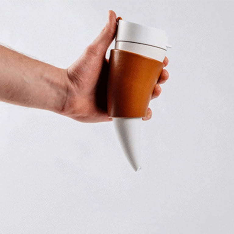 Creative Horn Coffee Cup, 230ml Stainless Steel Vacuum Cup Mug For Tea  Coffee, Flask Couple Traveling Hot Water Tea, Leak-proof Travel Bottles  Coffee ...