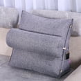 thumbnail image 3 of Reading and TV Pillow Back Wedge Cushion Pillow with Adjustable Neck Pillow and Pockets,Triangle Back Pillow,Sofa Rest Cushion,Removable and Washable, 3 of 3