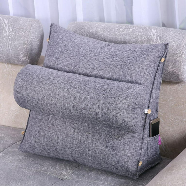 Adjustable Back Wedge Cushion Pillow, Sofa Bed Office Chair Rest Cushion  Neck Support Pillow 