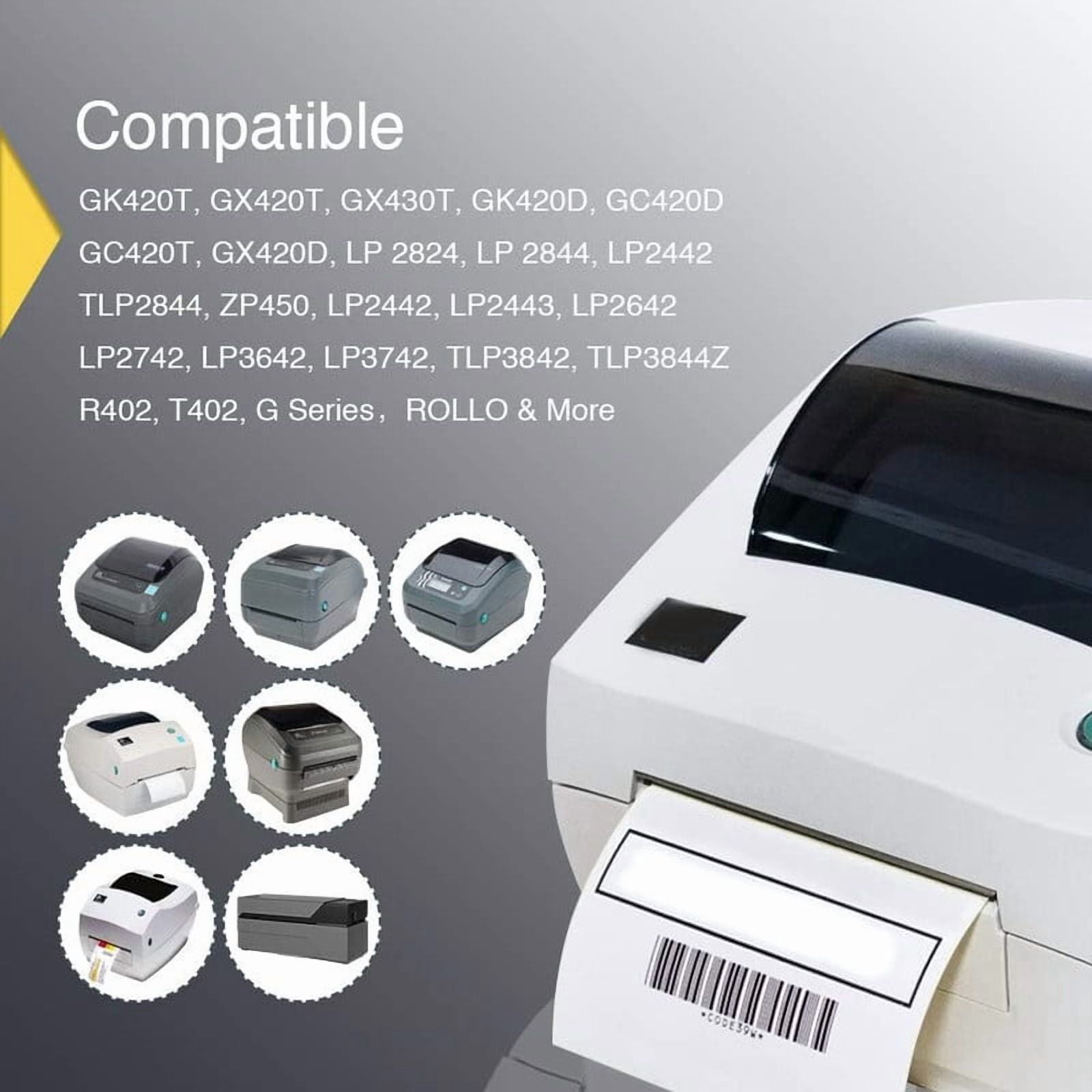 SJPACK 10 Roll 2"x2" Square Direct Thermal Labels Self Adhesive DIY Barcode QR Code Stickers for Zebra & Rollo 700/Roll
