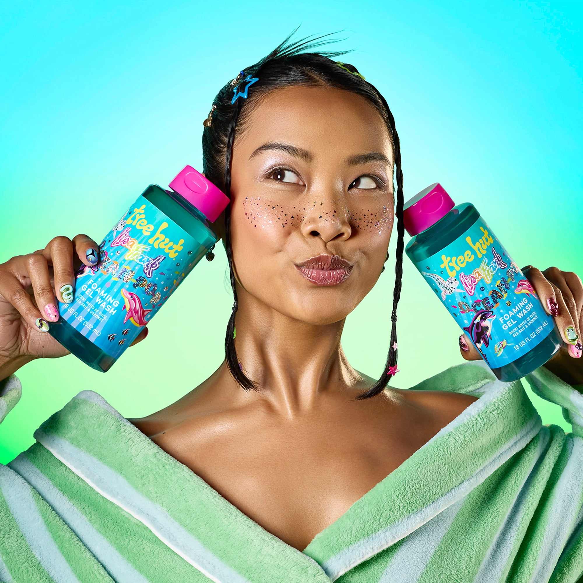 Lisa Frank x Tree Hut Ocean Pop Foaming Gel Wash – 18 fl oz