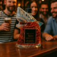 thumbnail image 3 of 50th Anniversary Whiskey Bottle - Shark spirits Decanter, Transparent Engraved Animal Shape Glass 300ml(A), 3 of 5