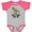 Baseball Heather and Hot Pink, variant on Inktastic Gigi and Pappy Love Me Grandson Boys Baby Bodysuit