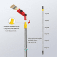 thumbnail image 4 of Multi-Angle Paint Brush Extension Pole Kit Handheld Paint Tool Extender Attachment Bracket Suitable for Ceiling, Window, 4 of 5