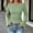 Green, variant on ByworldtasicNo Boundaries Womens Bell Long Sleeve Shirts Lightweight Crew Neck Y2k Going Out Tops Dressy Casual Blouses Ribbed Slim Fit T Shirts