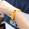 thumbnail image 4 of RENACLIPY 5Pcs Australian Flag Rubber Bracelet Yellow Color for Ball Game Fans Events, 4 of 5