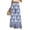Light Blue, variant on Women's Boho Floral Print Wide Leg Palazzo Pants Featuring High Waist Elastic Drawstring Side Pockets and Casual Summer Comfort ,Light Blue XL